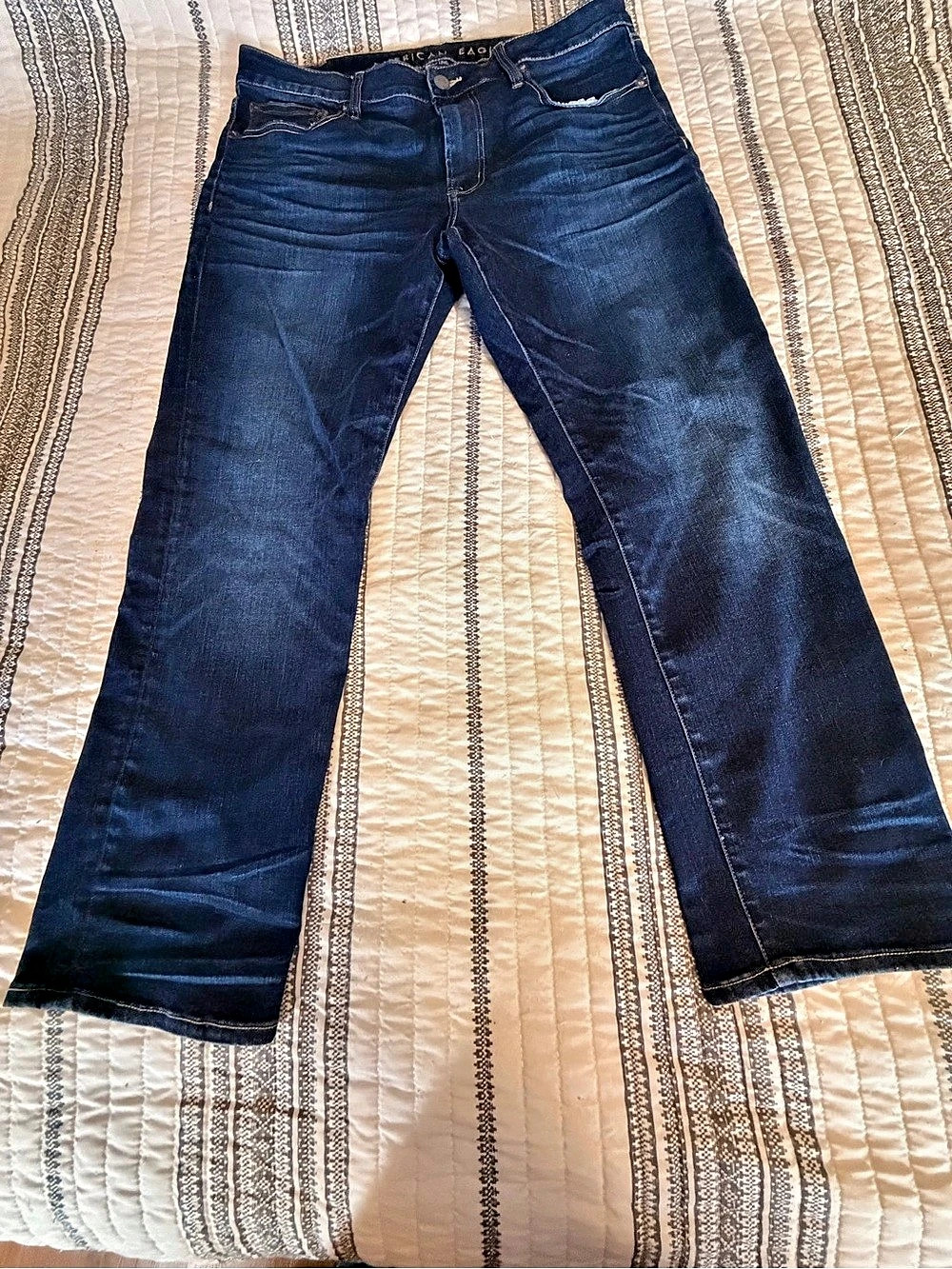 NWOT American Eagle Original Straight Men's Blue Jeans Waist 36 Length 30